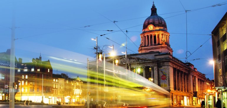 A tropical beach scene