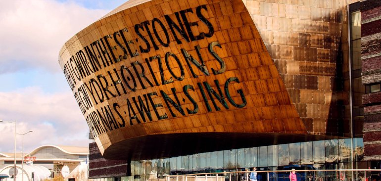 A tropical beach scene