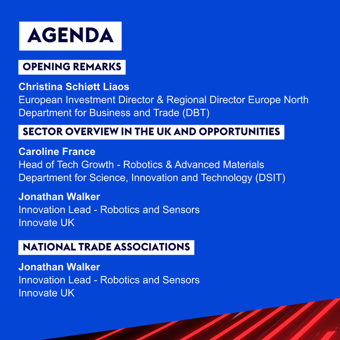 Robotics and automation webinar agenda