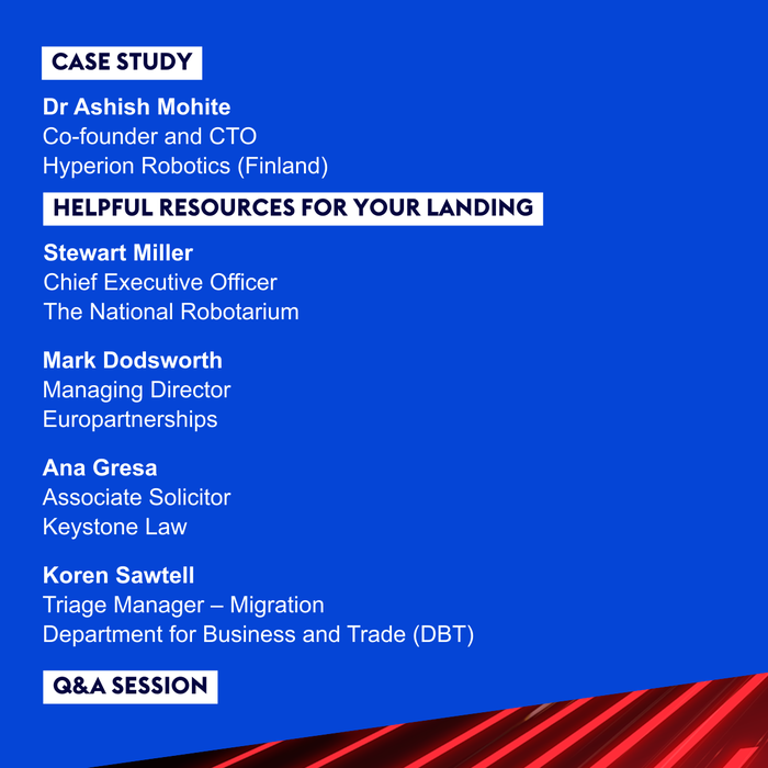 Robotics and automation webinar agenda